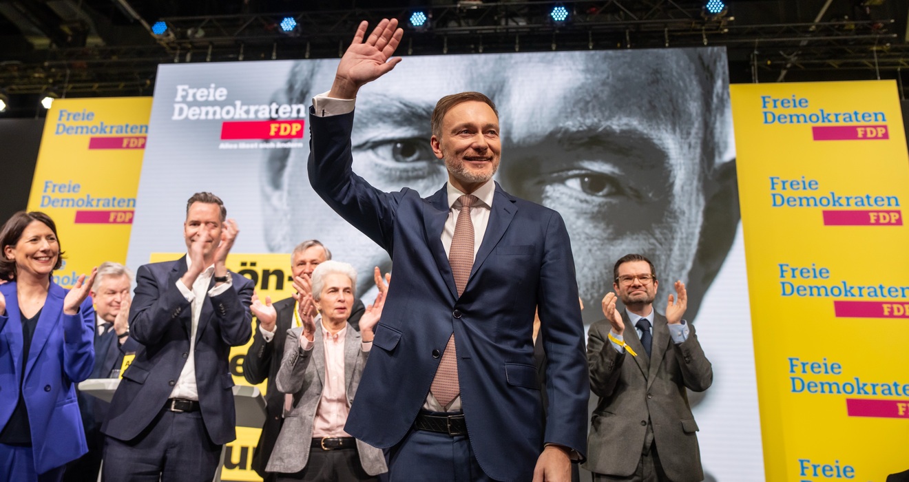 Parteitag in Potsdam: Christian Lindner, 46, hat beim FDP-Endspurt noch viel zu tun