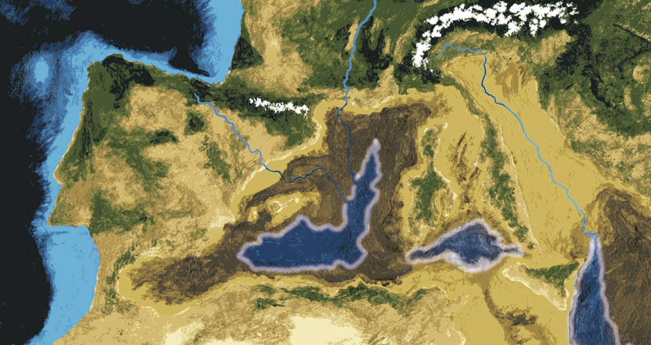 Trockengelegt: Von der Stiefelspitze Italiens war vor sechs Millionen Jahren nichts mehr zu sehen