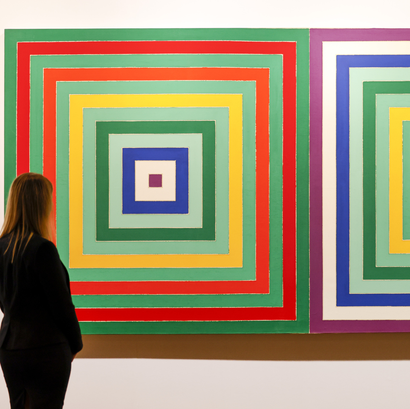 Das teuerste Bild der Art Cologne 2024 von Frank Stella (©Thomas Banneyer/dpa) 