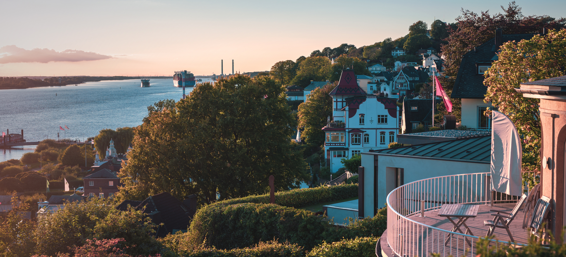 Hamburg Blankenese: Dieser Blick kann nur glücklich machen