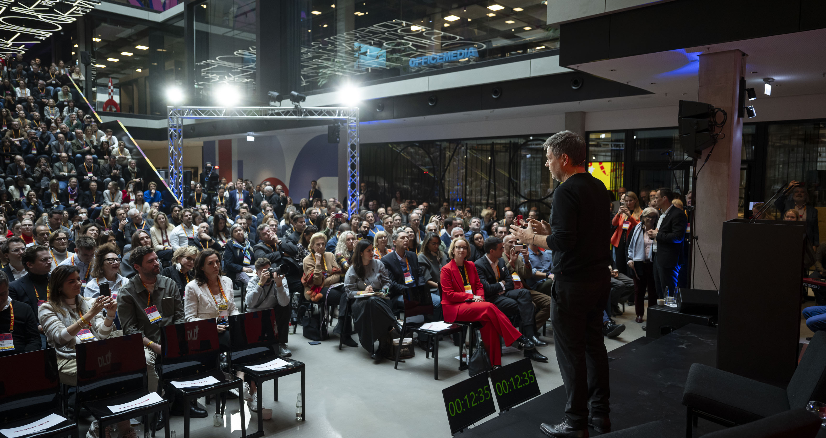 Robert Habeck bei der DLD-Konferenz in München