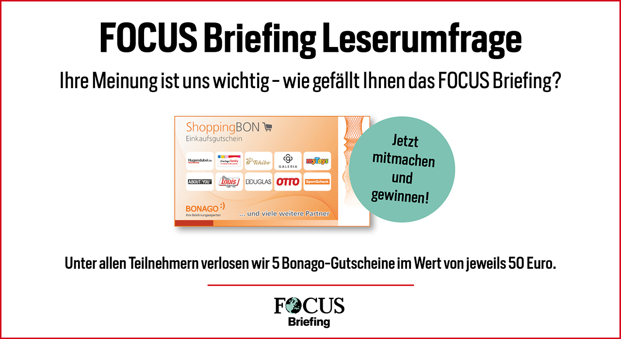 Nehmen Sie jetzt an unserer Leserumfrage teil und gewinnen Sie einen von fünf Bonago-Gutscheinen