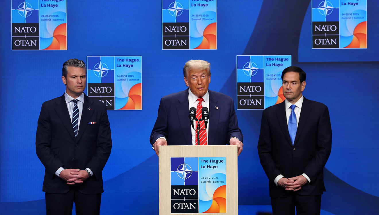 Donald Trump trat als Sieger des Gipfels am Mittwoch vor die internationale Presse