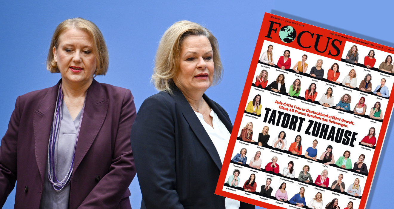 Familienministerin Lisa Paus, Innenministerin Nancy Faeser, FOCUS-Titelgeschichte