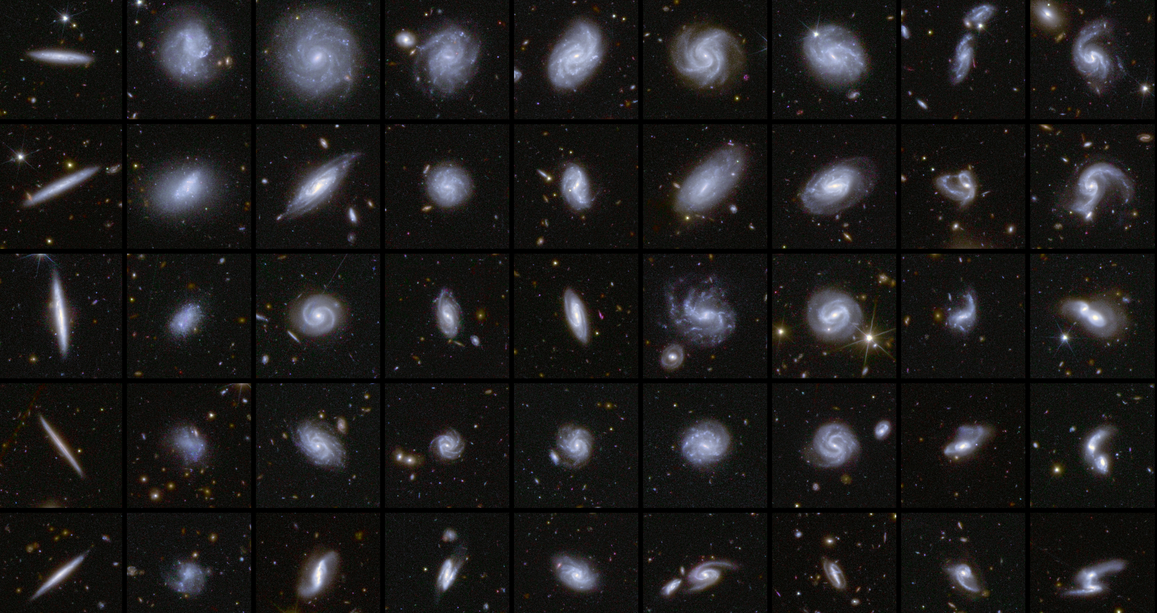 Galaxien - fotografiert vom Weltraumteleskop Euclid