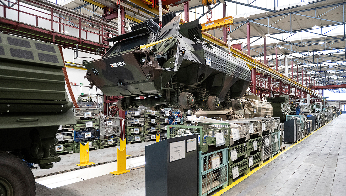 Die Rüstungsbranche, wie hier Rheinmetall, hat ihre Kapazitäten in den vergangenen drei Jahren ausgebaut
