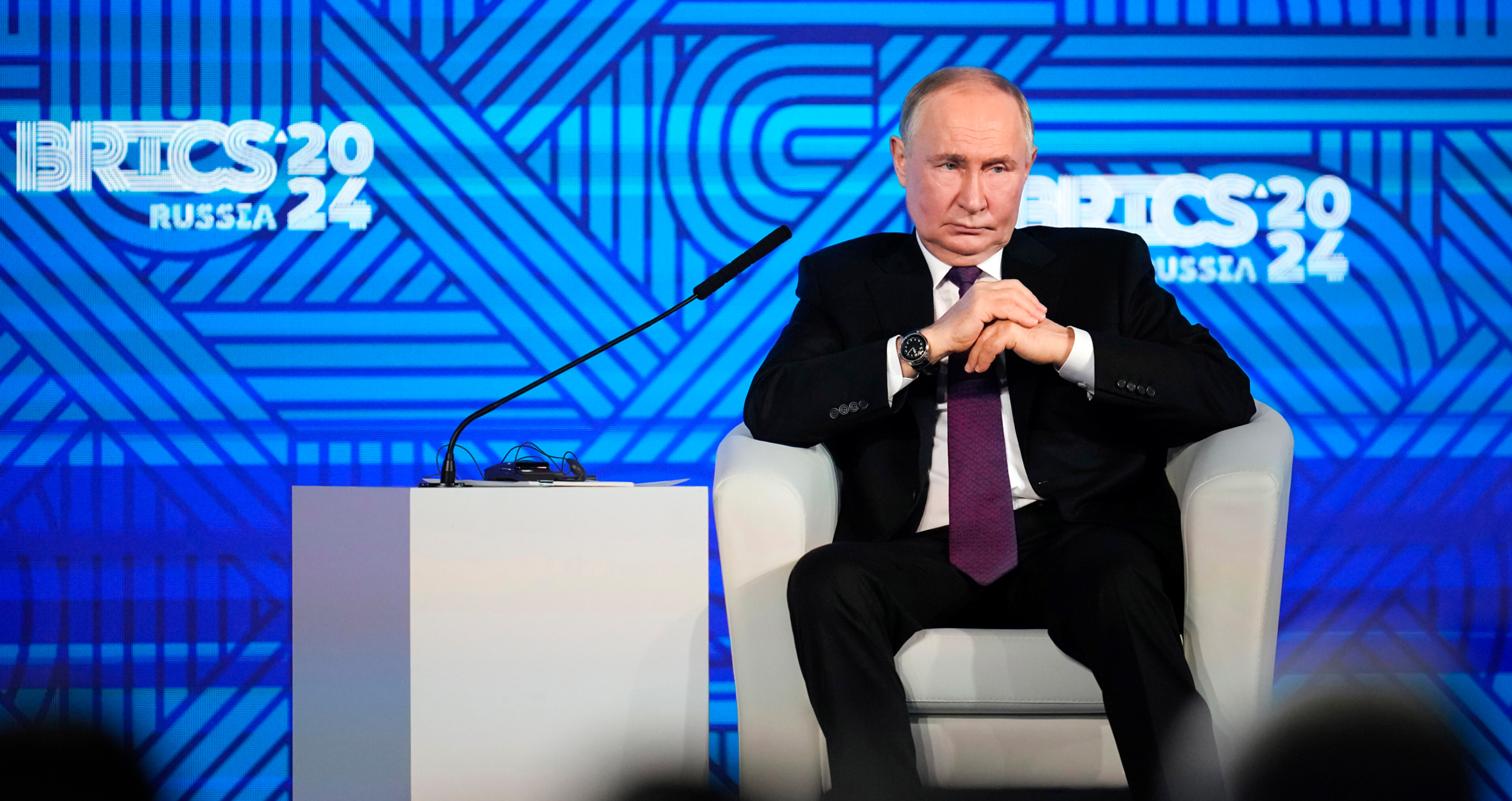 Wladimir Putin bei einer Brics-Veranstaltung in Moskau