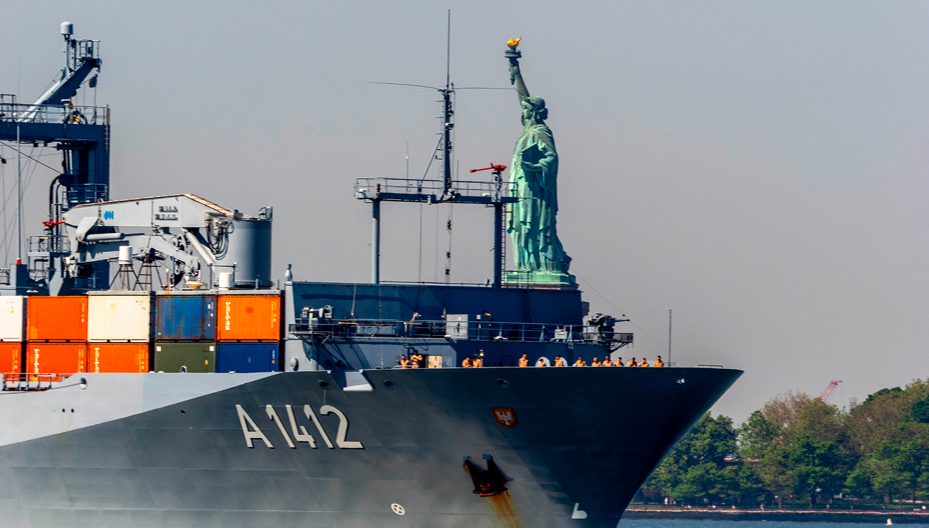 Hafen in New York: Die EU nimmt bei möglichen Gegenzöllen vor allem die Industrie ins Visier