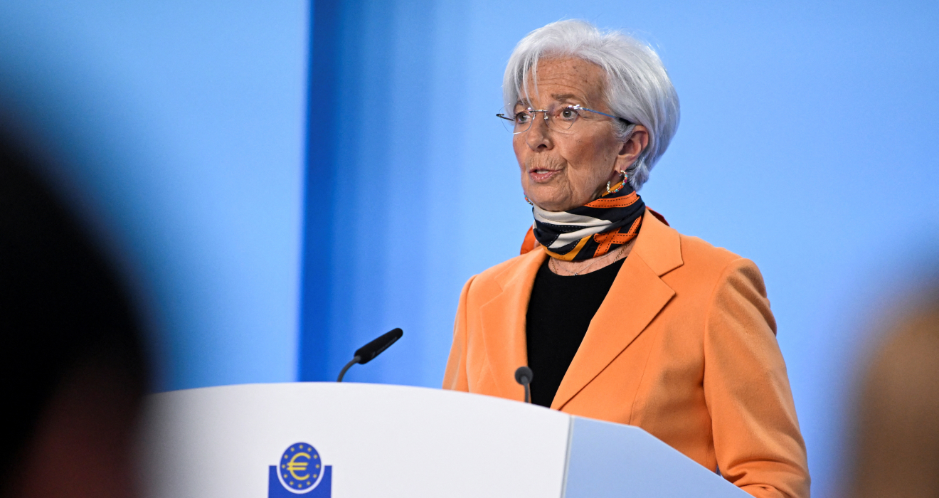 EZB-Chefin Christine Lagarde gestern am Sitz der europäischen Notenbank in Frankfurt