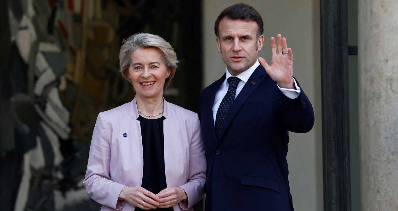Ursula von der Leyen und Emmanuel Macron