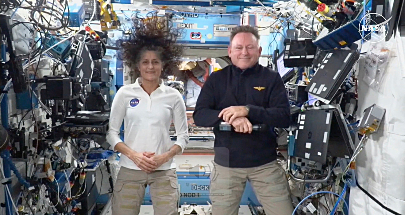 Die NASA-Astronauten Suni Williams und Butch Wilmore – in einer zu keimfreien Umgebung auf der ISS