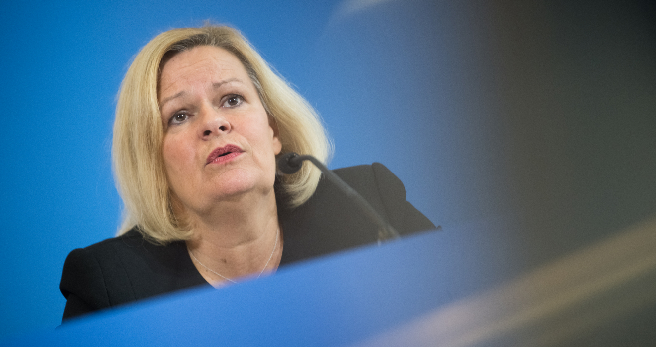 Prozessbegeistert: Bundesinnenministerin Nancy Faeser (SPD) (© dpa)