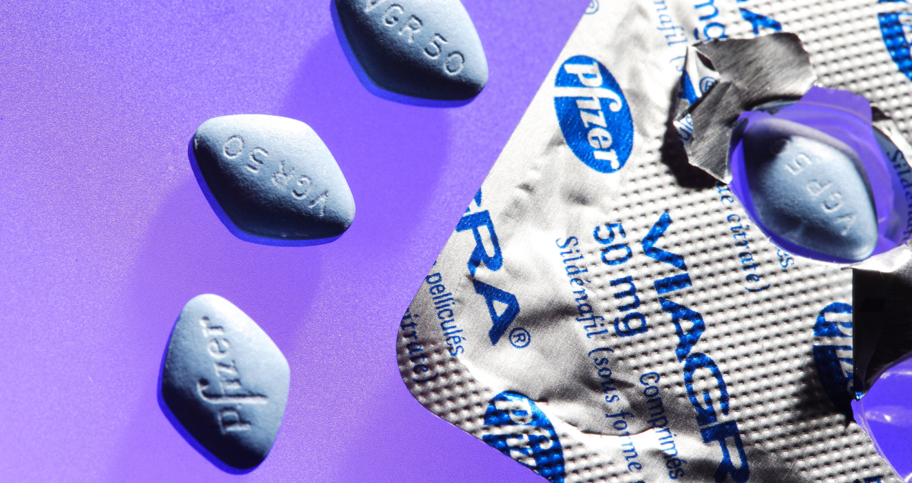 Hilft gegen Erektionsstörungen – der Wirkstoff Sildenafil in Potenzmitteln 
