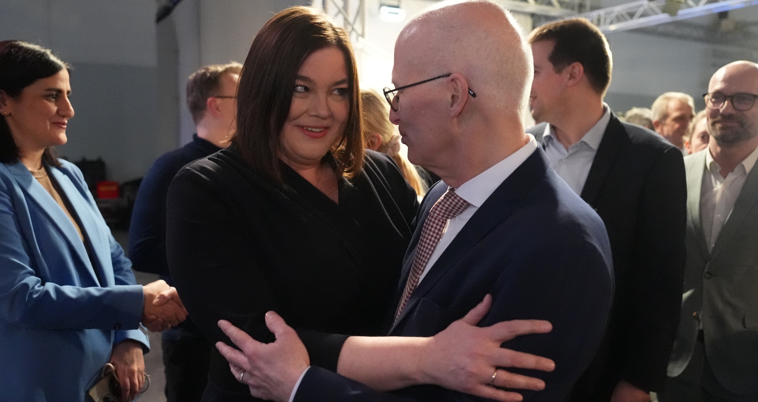 Katharina Fegebank (Grüne) und Peter Tschentscher (SPD)
