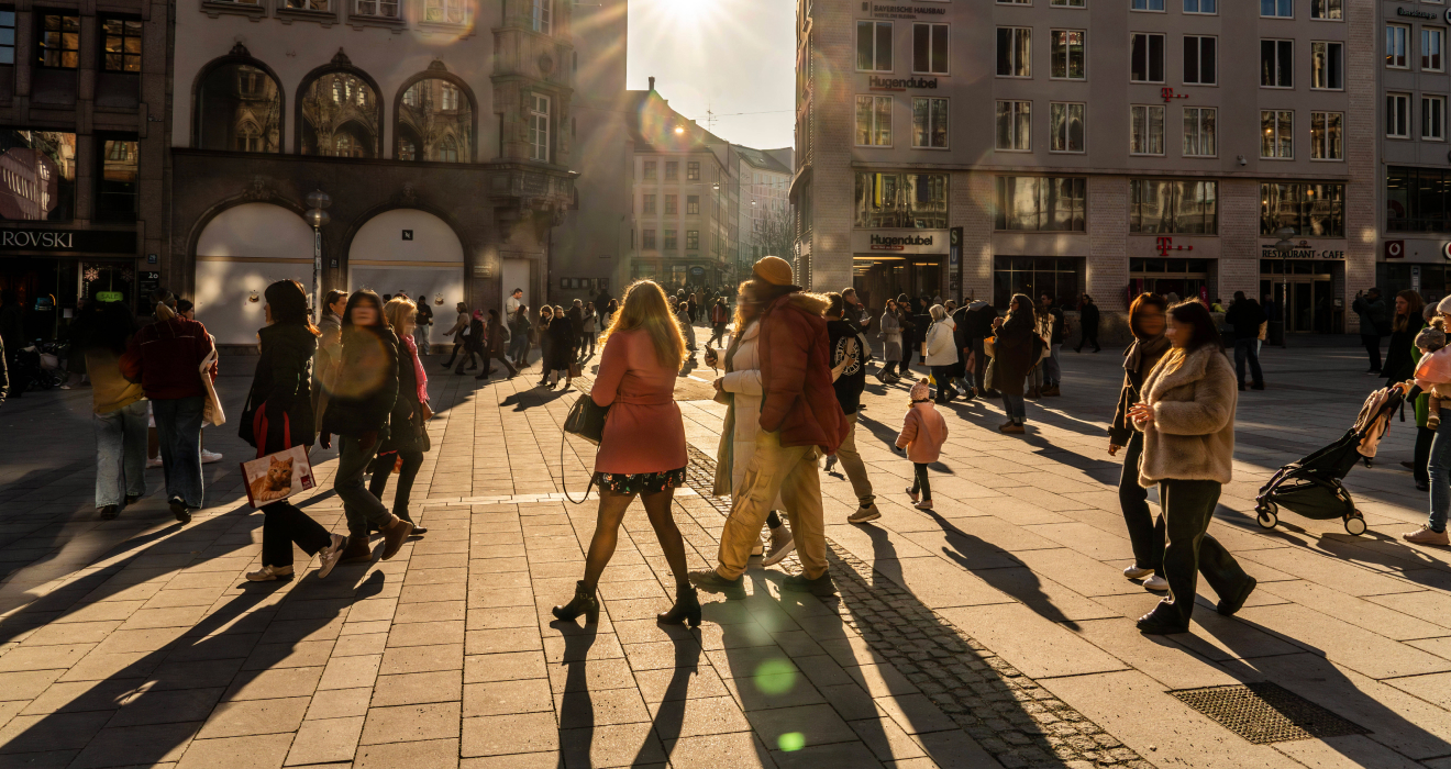 München liegt im Ranking der „fußläufigsten“ Städte sogar noch vor Paris und London