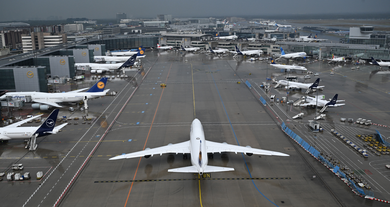 Flugzeuge auf dem Frankfurter Airport