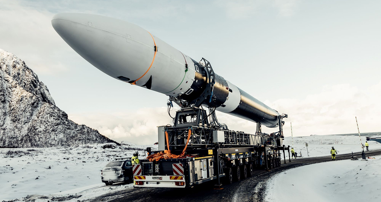 Startbereit: die „Spectrum“-Rakete von Isar Aerospace