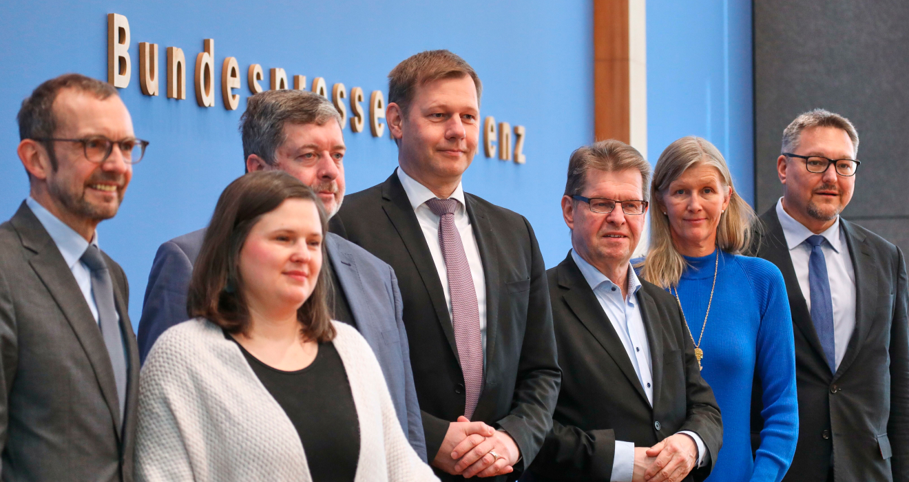 Mitglieder des Untersuchungsausschusses am Dienstag in der Bundespressekonferenz