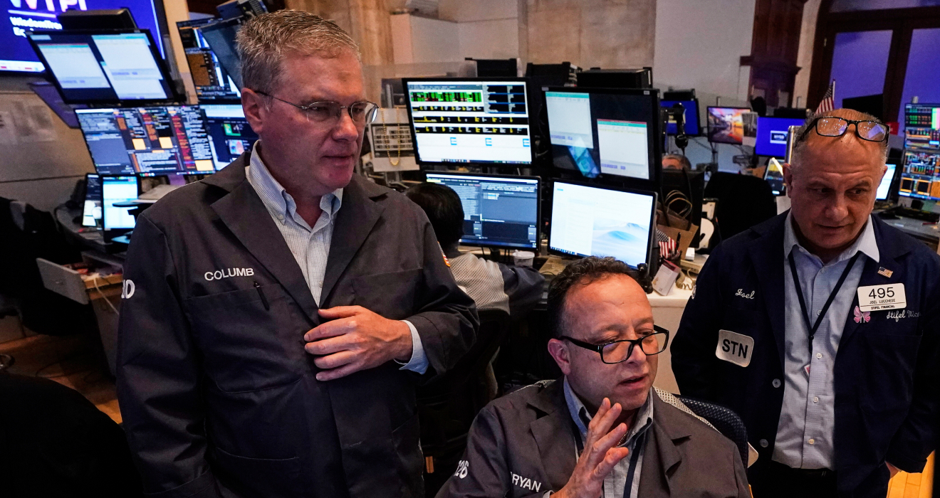Händler an der Wall Street in New York