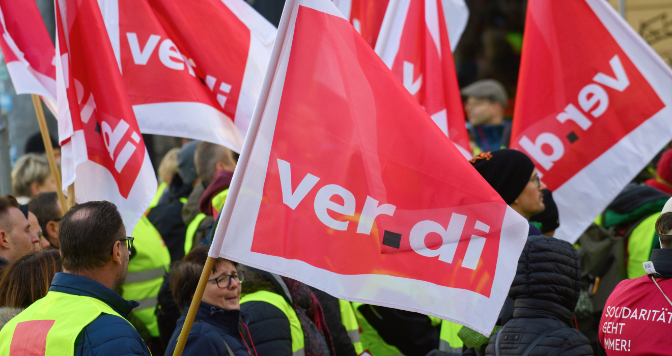 Ver.di-Streik: Beim jüngsten Tarif-Abschluss hatten die Gewerkschaften eine Tariferhöhung von 11,5 Prozent durchgesetzt